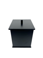 Lixeira Quadrada Ref. 8204PF Black Matte Rogeart