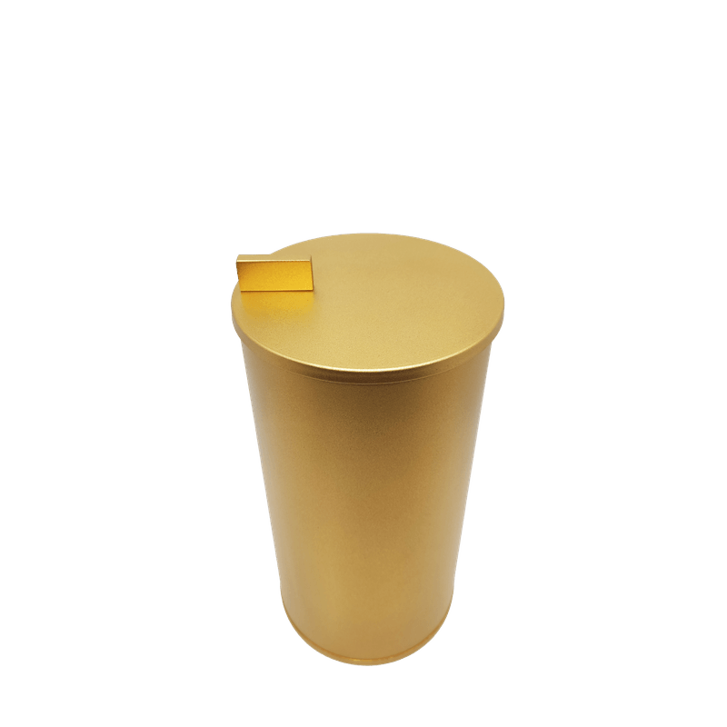 Lixeira Redonda com Tampa Slim Ref. 8290BM Bronze Matte Rogeart