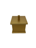 Porta Algodão Quadrado Ref. 8201BM Bronze Matte Rogeart