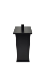 Porta Escova Quadrado Ref. 8200PF Black Matte Rogeart