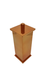 Porta Escova Quadrado Ref. 8200RG Red Gold Rogeart