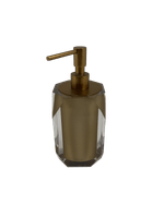 Porta Sabão Líquido Lyra Cristal Ouro/Gold Matte Resimetal