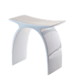 Banqueta Arc Branco Resimetal