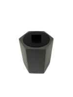 Porta Cotonetes com Acabamento Sienna Six Cinza Escuro Fosco/Black Matte Resimental