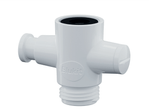Registro Manual para Ducha Higiênica de 1/2" x 1/2" em ABS(Plástico) Ref. 200223 Branco Blukit