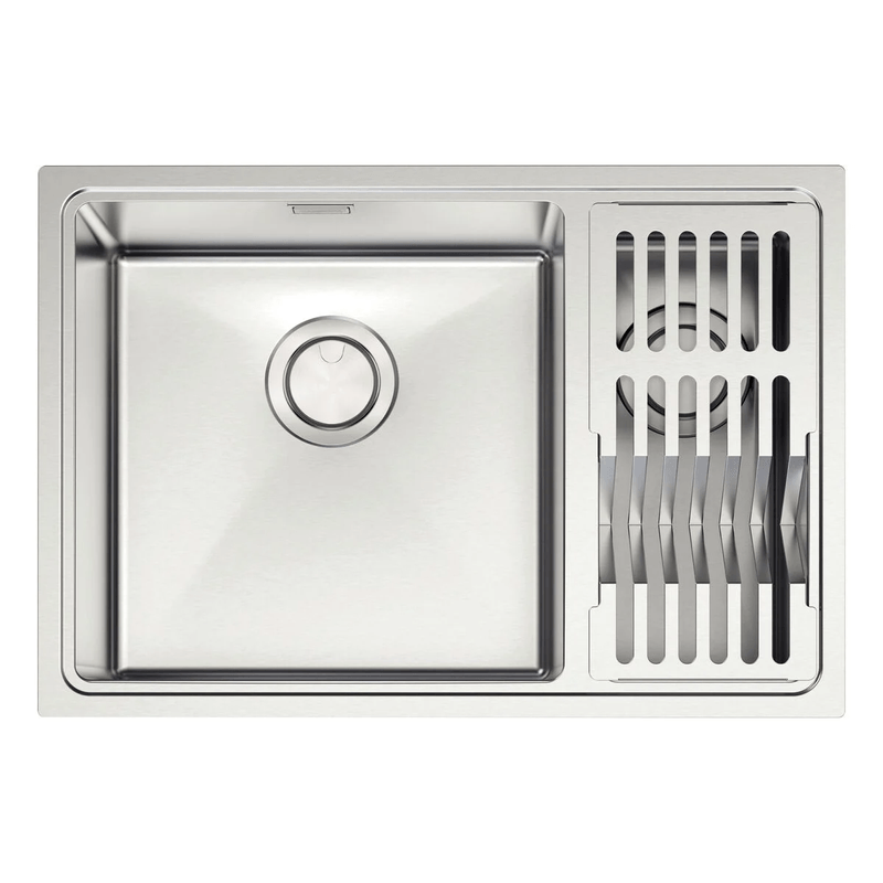 Cuba de 66x46cm TDC com Acessórios Quadrum Ref. 94008133 Inox Tramontina