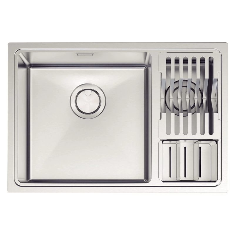 Cuba de 66x46cm TDC com Acessórios Quadrum Ref. 94008143 Inox Tramontina