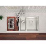 Cuba de 97x46cm TDC com Acessórios Quadrum 2.5C Ref. 94009153 Inox Tramontina