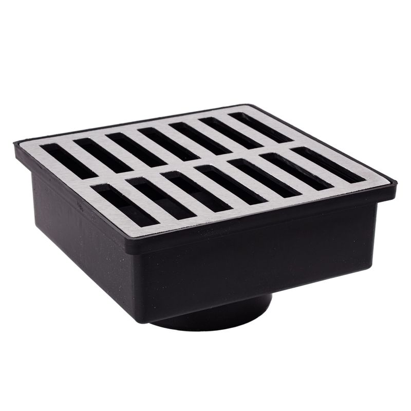 Caixa Coletora com Grelha de Alumínio de 20x20cm Brec