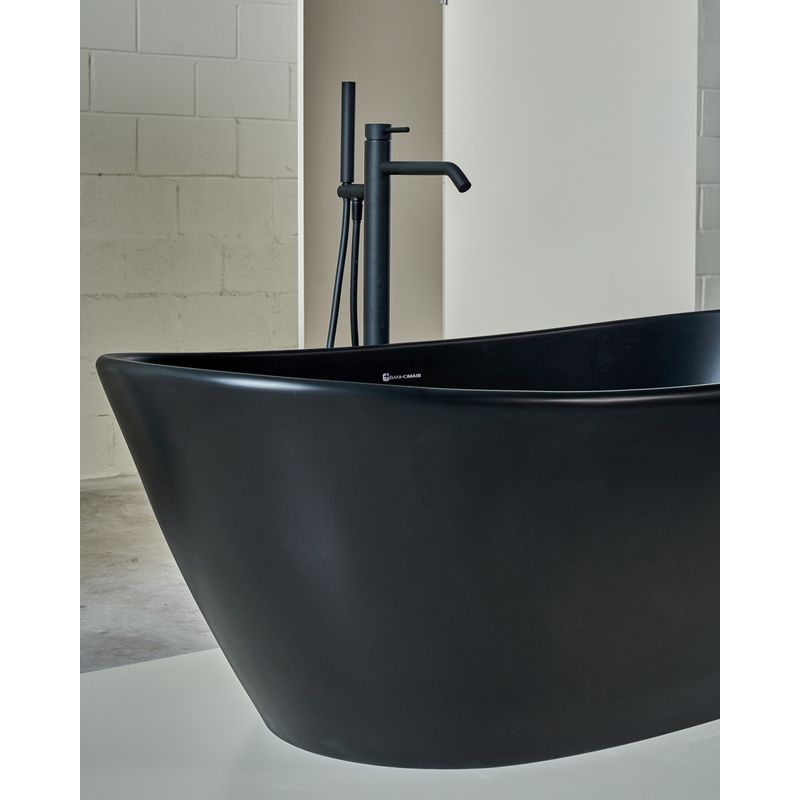Banheira Oval BM09 Preto Fosco Banhomais