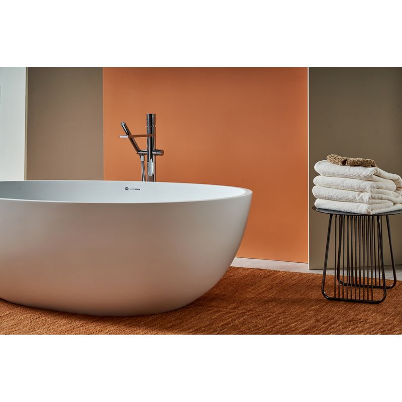 Banheira Oval BM053 Branco Banhomais