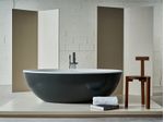 Banheira Oval com Acabamento Color Coating BM056 Chumbo Banhomais