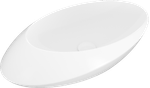 Cuba de Apoio Oval de 53x32x14cm Vulcano Ref. 12.0217.0101A Branco Acqua
