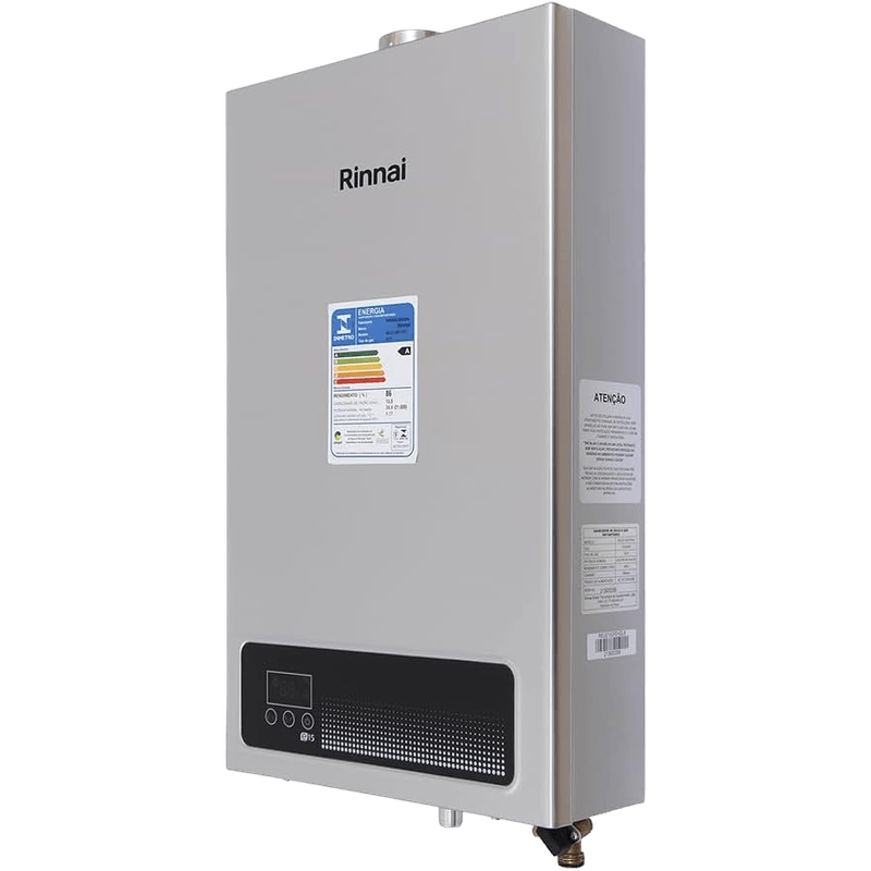 Aquecedor à Gás Digital REU-E150 FEH Gn de 15L Prata Rinnai