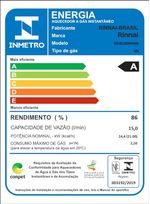 Aquecedor à Gás Digital REU-E150 FEH Gn de 15L Prata Rinnai