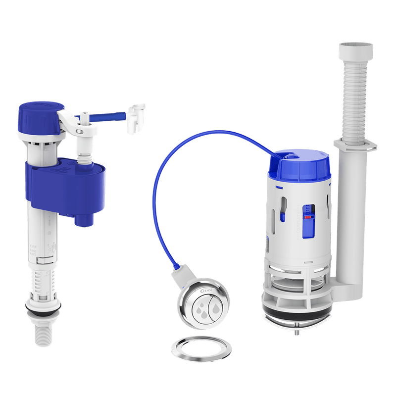 Mecanismo para Caixa Acoplada Monobloco Entrada Master Flux e Saída Dual Flush 3x1 Ref. 95560 Censi