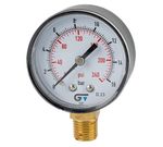 Manômetro com Glicerina em Inox DN100 com Saída Vertical e Rosca BSP de 1/2" Genebre