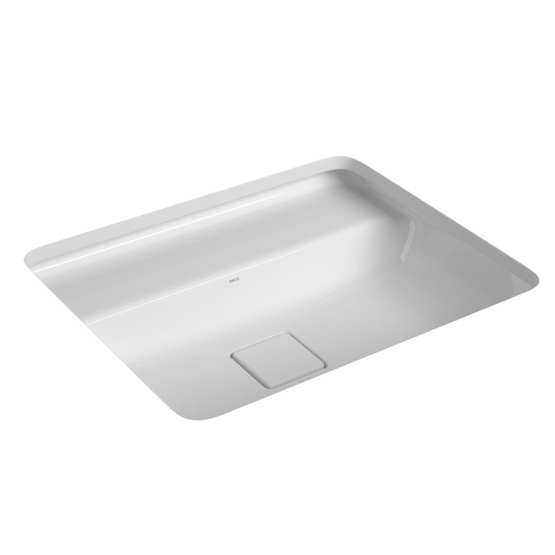 Cuba de Embutir Retangular com Mesa de 50cm L-33050 Ref. L.33050.M.17 Branco Deca