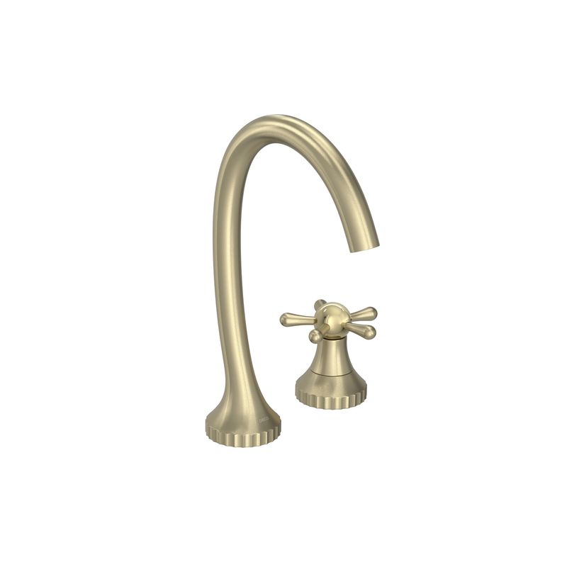 Torneira para Lavatório de Mesa com Bica Alta Pérola 1191.SM108.MT Summer Gold Deca
