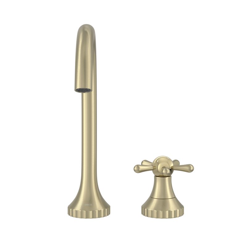 Torneira para Lavatório de Mesa com Bica Alta Pérola 1191.SM108.MT Summer Gold Deca