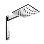 Ducha Digital de 6800W e 220V Acqua Century Preto/Cromado Lorenzetti