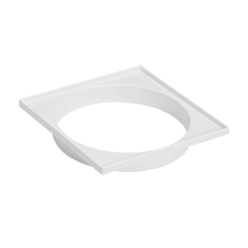 Porta Grelha N14 Quadrado de 100mm Branco Amanco Wavin