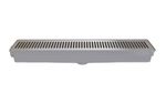 Ralo Linear Sequencial de 7x52cm Clean Ref. 2141 Cromado Estrela