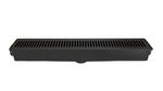 Ralo Linear Sequencial de 7x52cm Clean Ref. 2140 Preto Estrela
