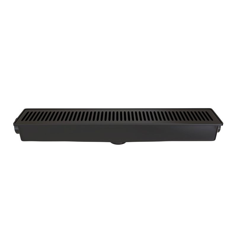 Ralo Linear Sequencial de 7x52cm Clean Ref. 2140 Preto Estrela