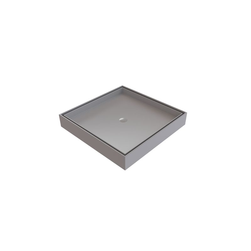 Ralo Quadrado Invisível Clean Cinza Estrela