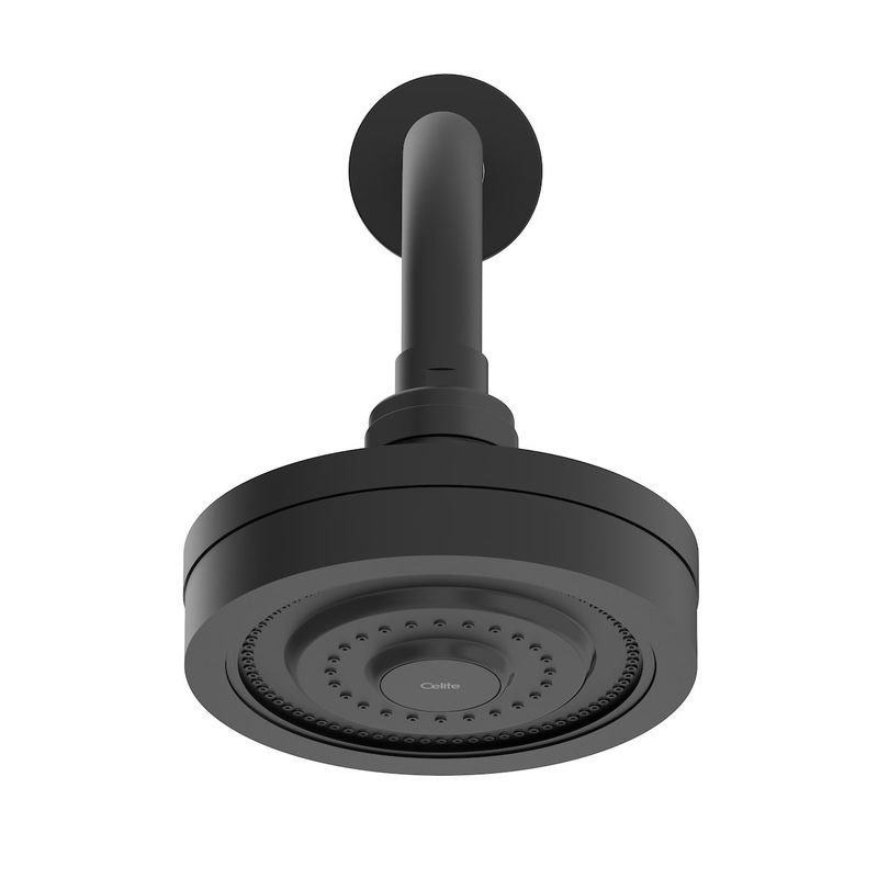 Chuveiro de Parede Redondo Master Ref. B5008C6R0B Preto Fosco Celite