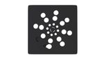 Grelha com Fecho Quadrado Fit  Preto Estrela