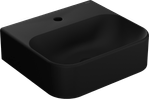 Cuba de Apoio Quadrada com Mesa de 43x39x13cm Sentiero Ref. 12.0314.0404A Preto Fosco Acqua