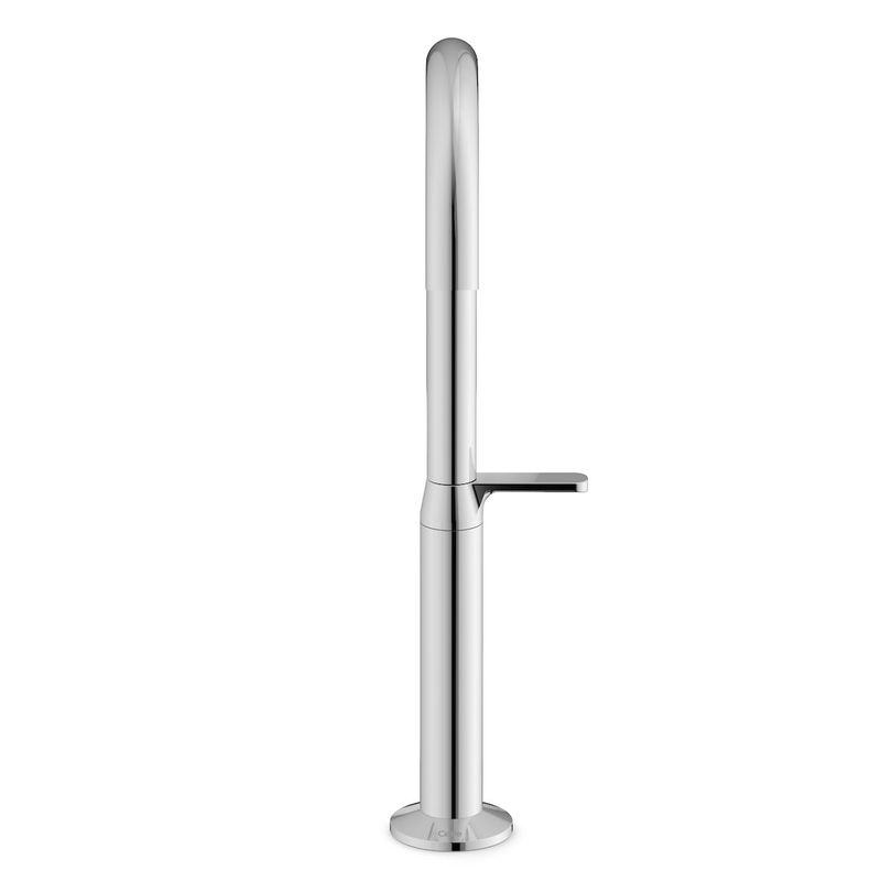 Torneira para Lavatório de Mesa com Bica Alta Design Cromado Celite