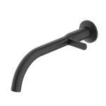 Torneira para Lavatório de Parede Design Preto Matte Celite