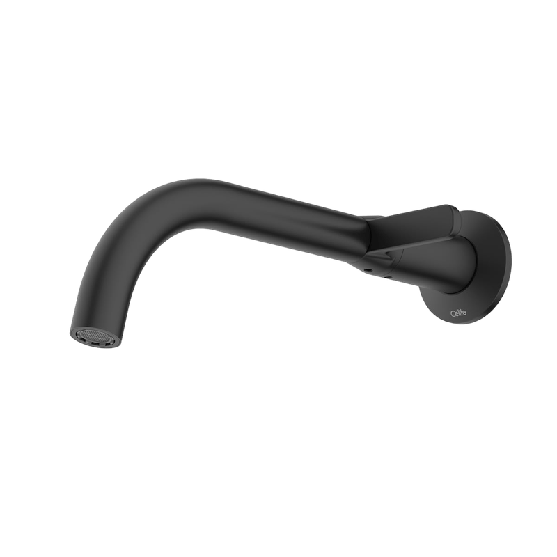 Torneira para Lavatório de Parede Design Preto Matte Celite
