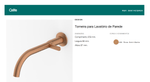 Torneira para Lavatório de Parede Design Preto Matte Celite Copy