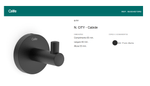Cabide City Preto Matte Celite