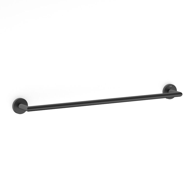 Porta Toalha Barra de 60cm City Preto Matte Celite