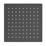 Chuveiro de Parede com Braço de 15cm Flow Preto Matte Celite