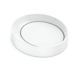 Cuba de Apoio Oval D5 de 45cm Design Branco Celite