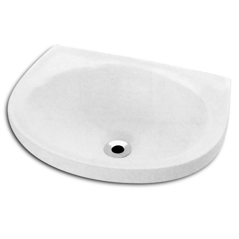 Lavatório Suspenso de 47x35cm Guarapari Branco Celite