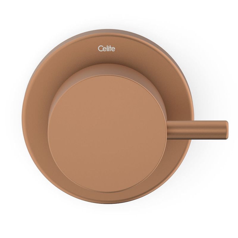 Acabamento para Registro Base Deca até 1" Basic Rose Gold Matte Celite