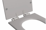 Assento em Poliéster Monocromático para Bacia Lk/Carrara/Level e Nuova Ref. AP.237.CZ.85 Soft Antracite Deca
