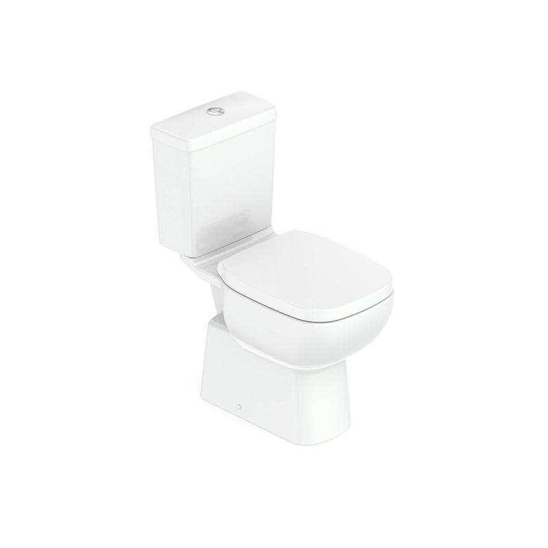 Kit Bacia com Caixa Acoplada e Acessórios Debba Comfort Ref.C329723022 Branco Roca