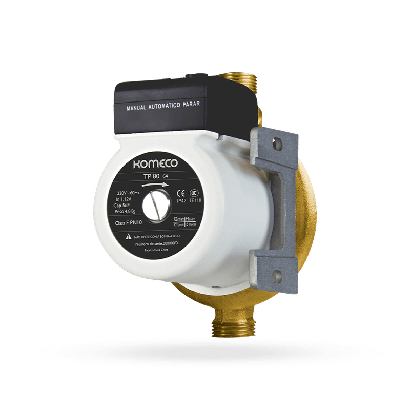 Bomba Pressurizadora em 110v IP44 TP80 G4 Bronze Komeco