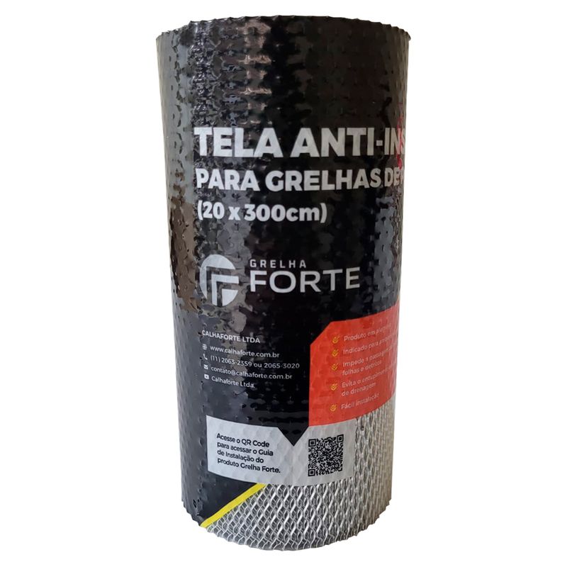 Tela Anti-Inseto em Alumínio de 20cmx3mt Calhaforte