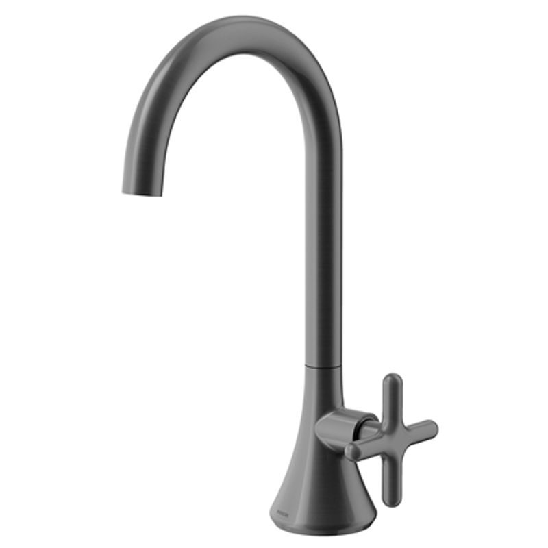 Torneira para Lavatório de Mesa Liss 290 00921070 Grafite Escovado Docol