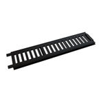 Grelha com Porta Grelha Reforçada de 10x50cm Eco Ref. 2322 Preto Estrela
