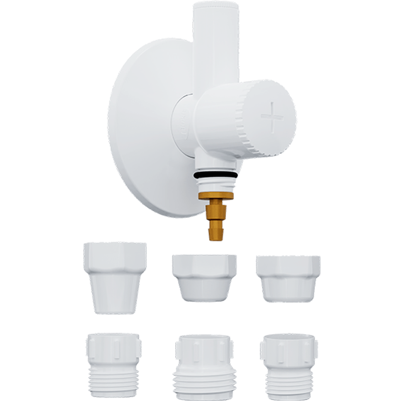 Adaptador 6 em 1 para Filtro com Registro Integrado em ABS(Plástico) Blukit